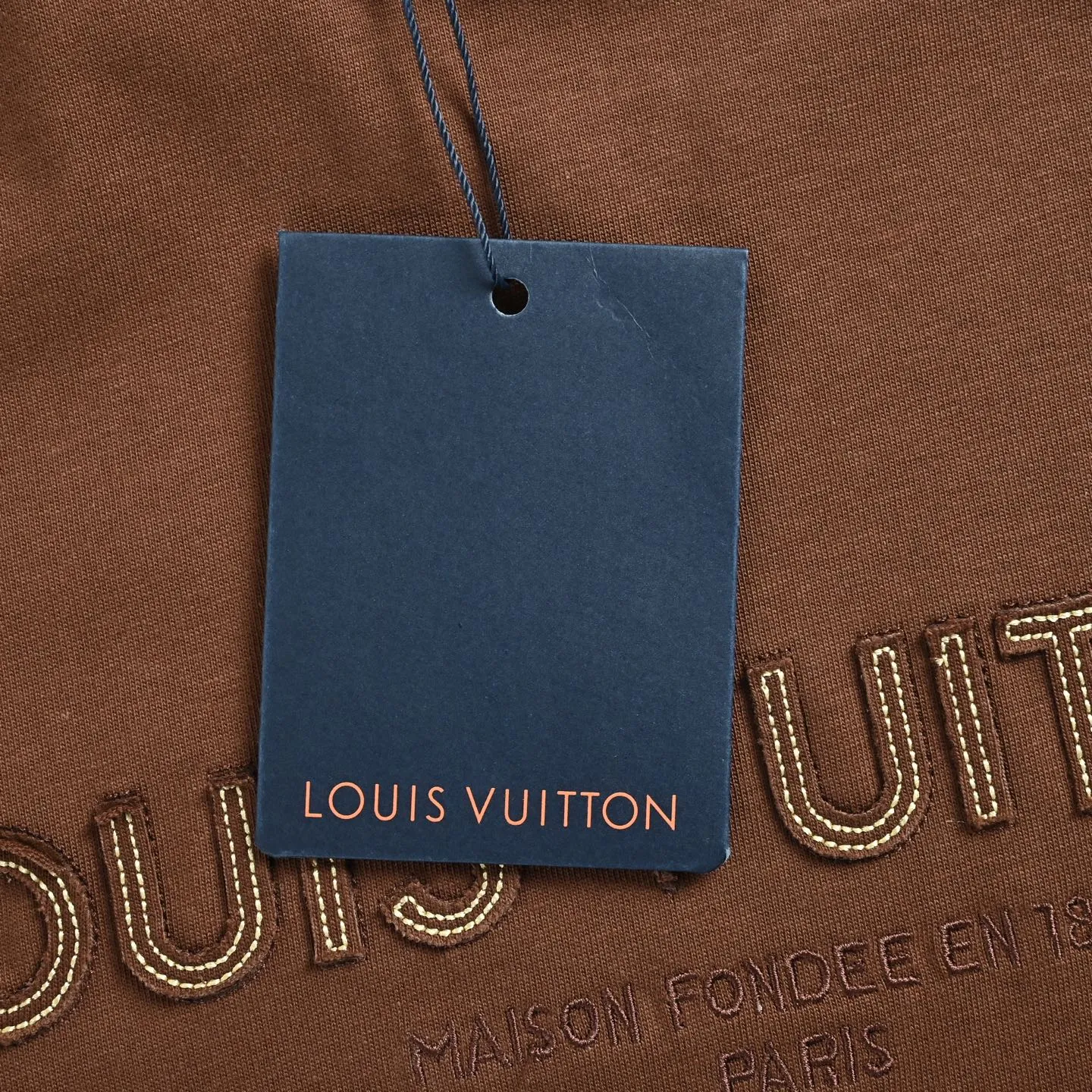 Louis Vuitton/Louis Vuitton laser patch embroidered logo short sleeve